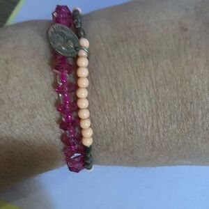 Two stretch bracelets